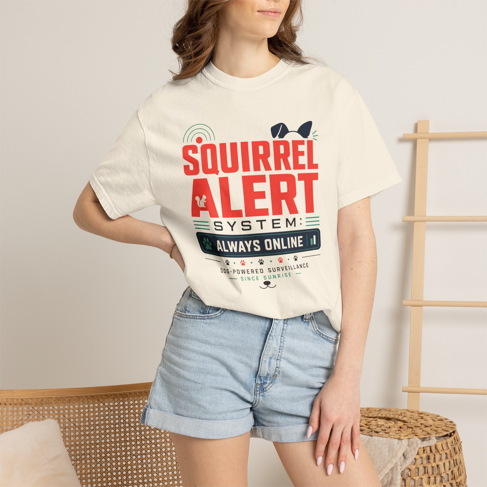 Squirrel Alert System Always Online - T-Shirt
