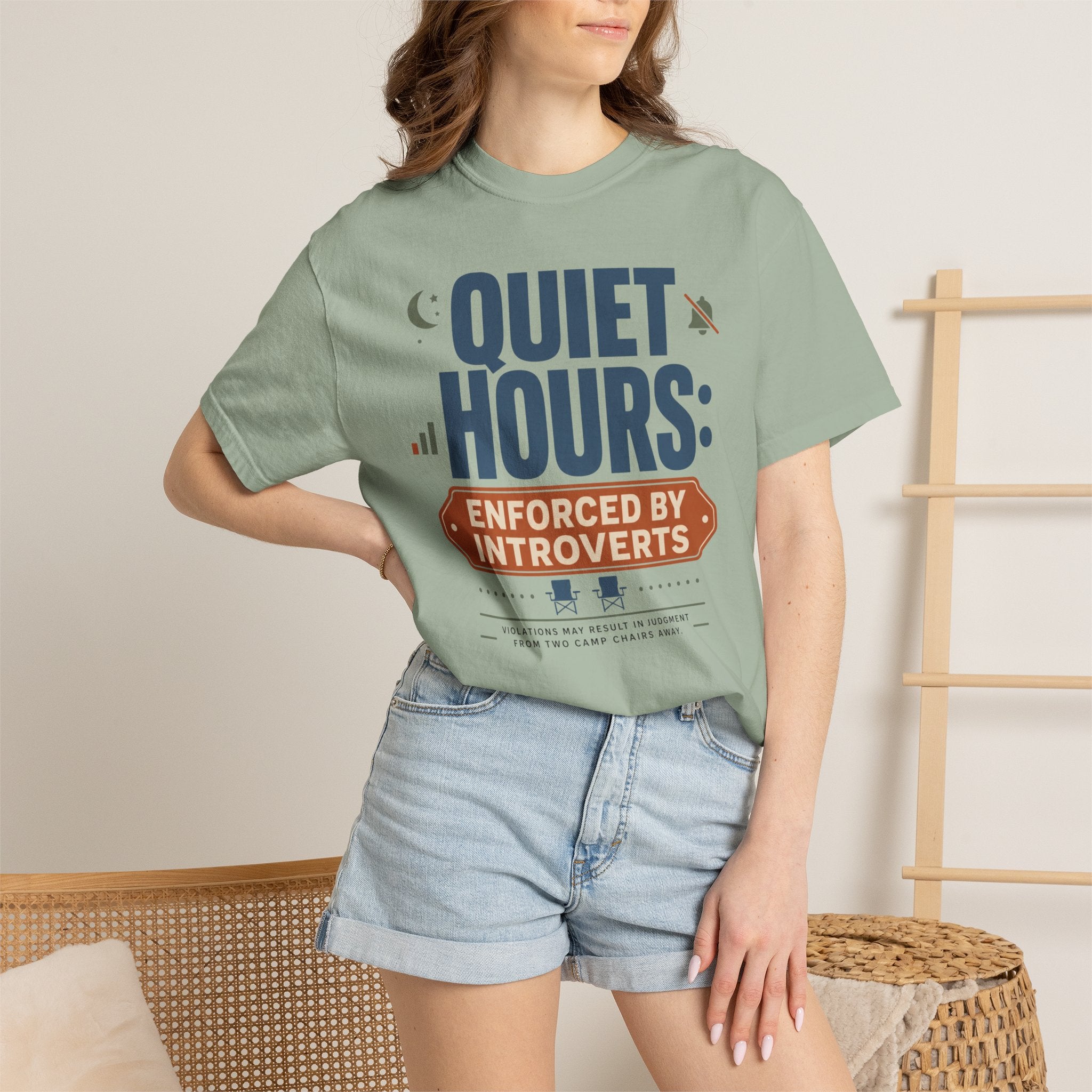 Quiet Hours Enforced By Introverts - T-Shirt