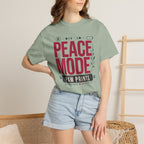 Peace Mode With Paw Prints - T-Shirt