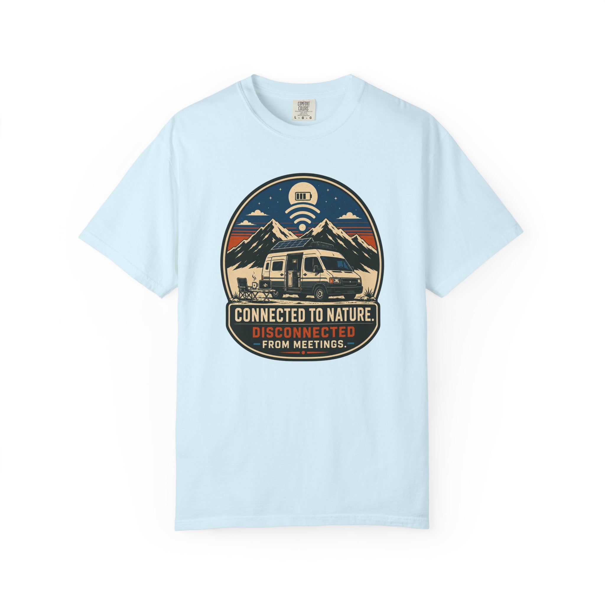 Connected To Nature Disconnected From Meetings - T-Shirt
