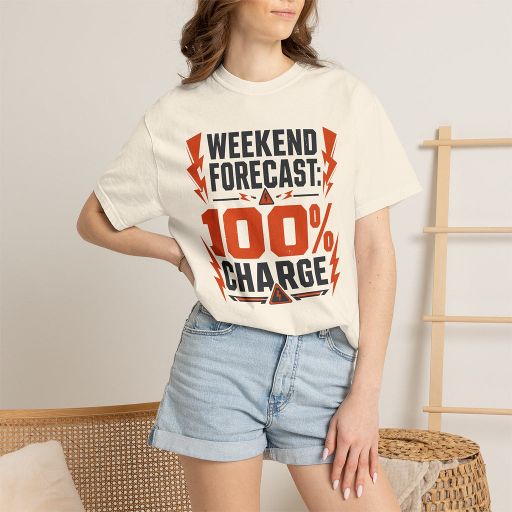 Weekend Forecast 100 Percent Charge - T-Shirt