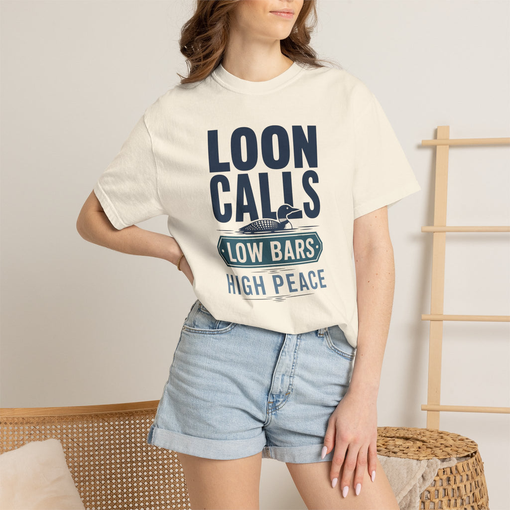 Loon Calls Low Bars High Peace - T-Shirt