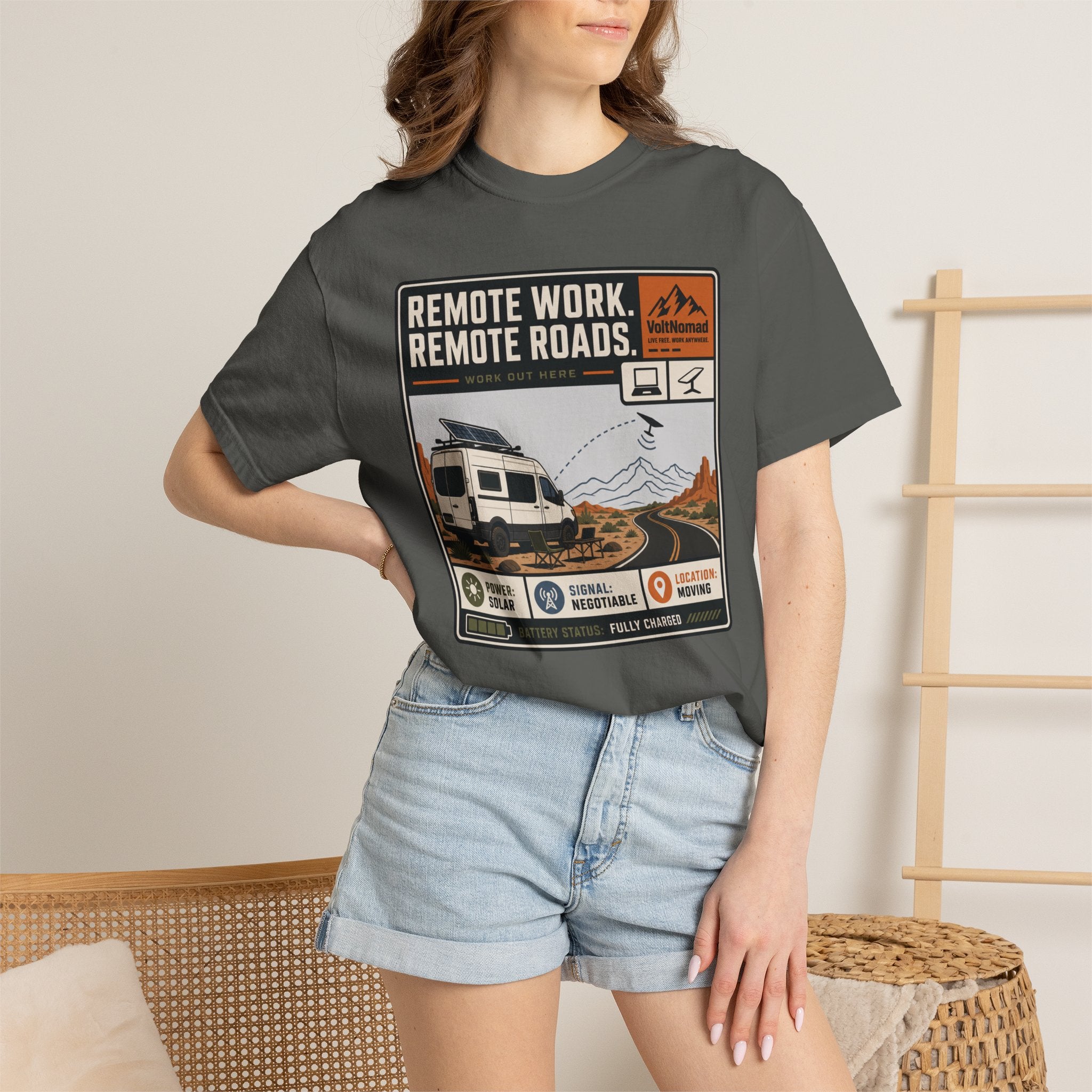 Remote Work Remote Roads - T-Shirt