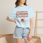 Powered By Sunshine And Technology - T-Shirt