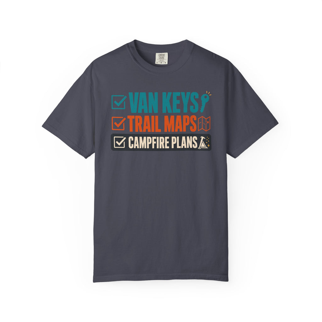 Van Keys Trail Maps Campfire Plans - T-Shirt