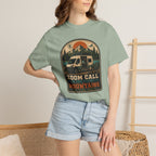 Zoom Call In The Front Mountains In The Back - T-Shirt