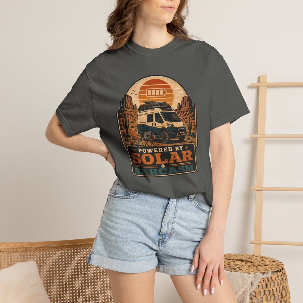 Powered By Solar and Sarcasm - T-Shirt