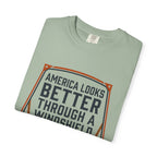 America Looks Better Through A Windshield - T-Shirt