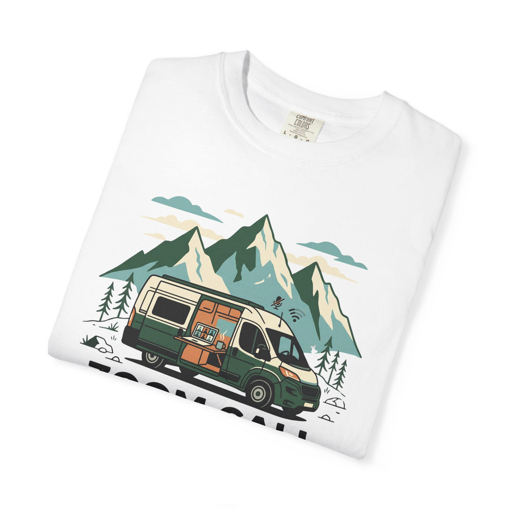 Zoom Call In The Front Mountains In The Back - T-Shirt