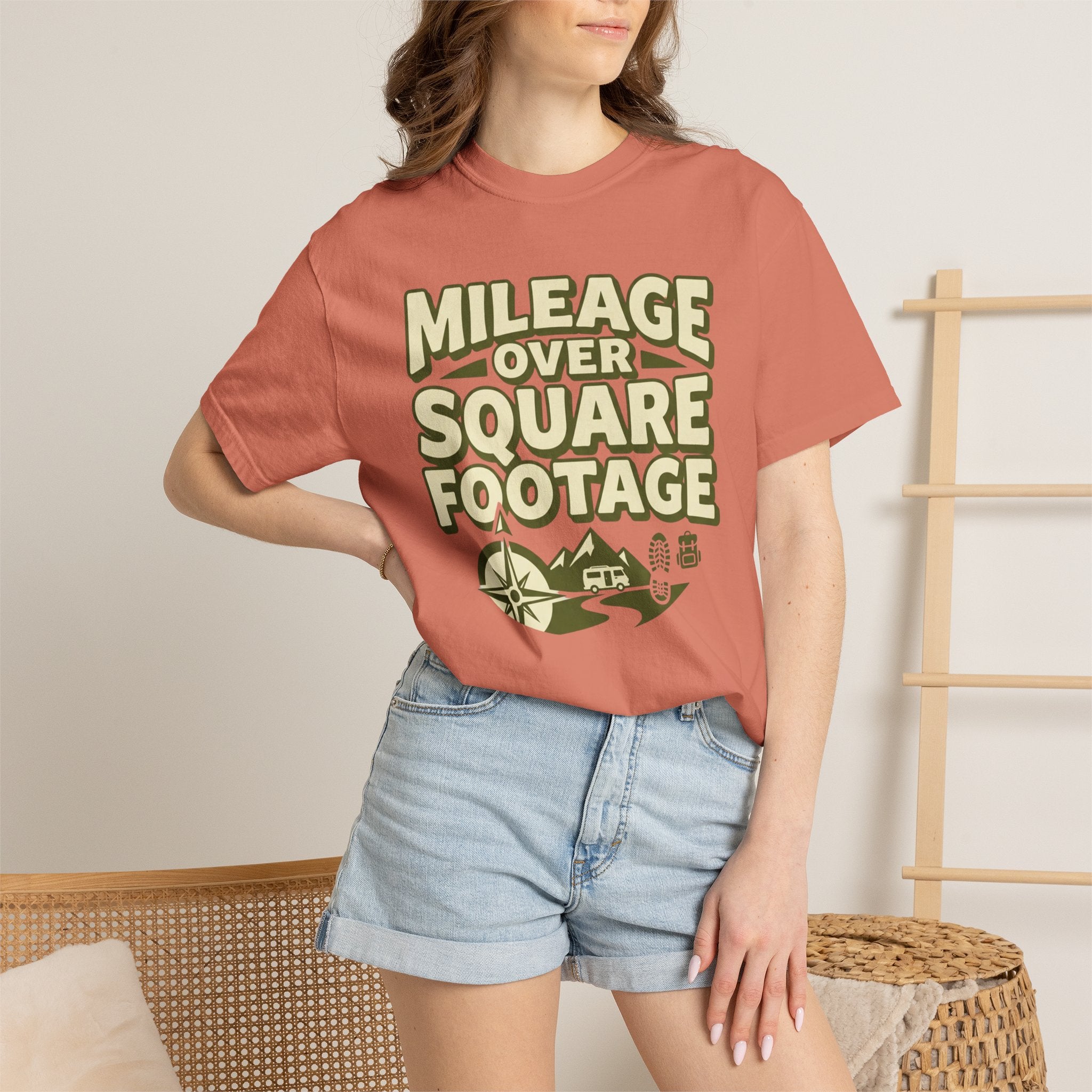 Mileage Over Square Footage - T-Shirt