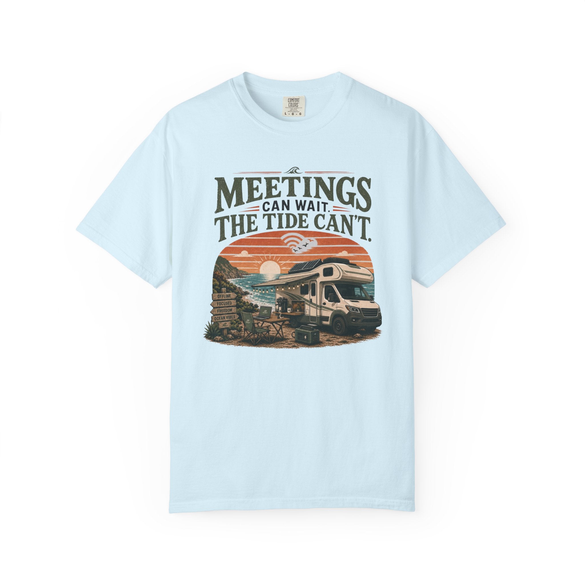 Meetings Can Wait The Tide Can't - T-Shirt