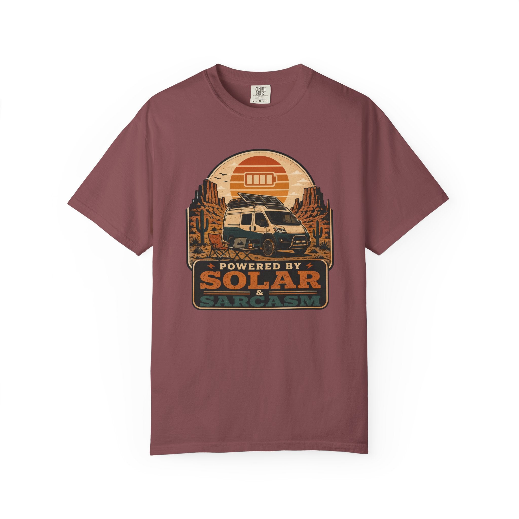 Powered By Solar and Sarcasm - T-Shirt