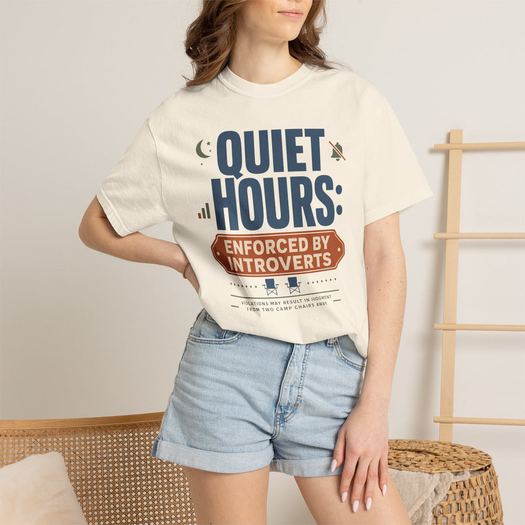 Quiet Hours Enforced By Introverts - T-Shirt