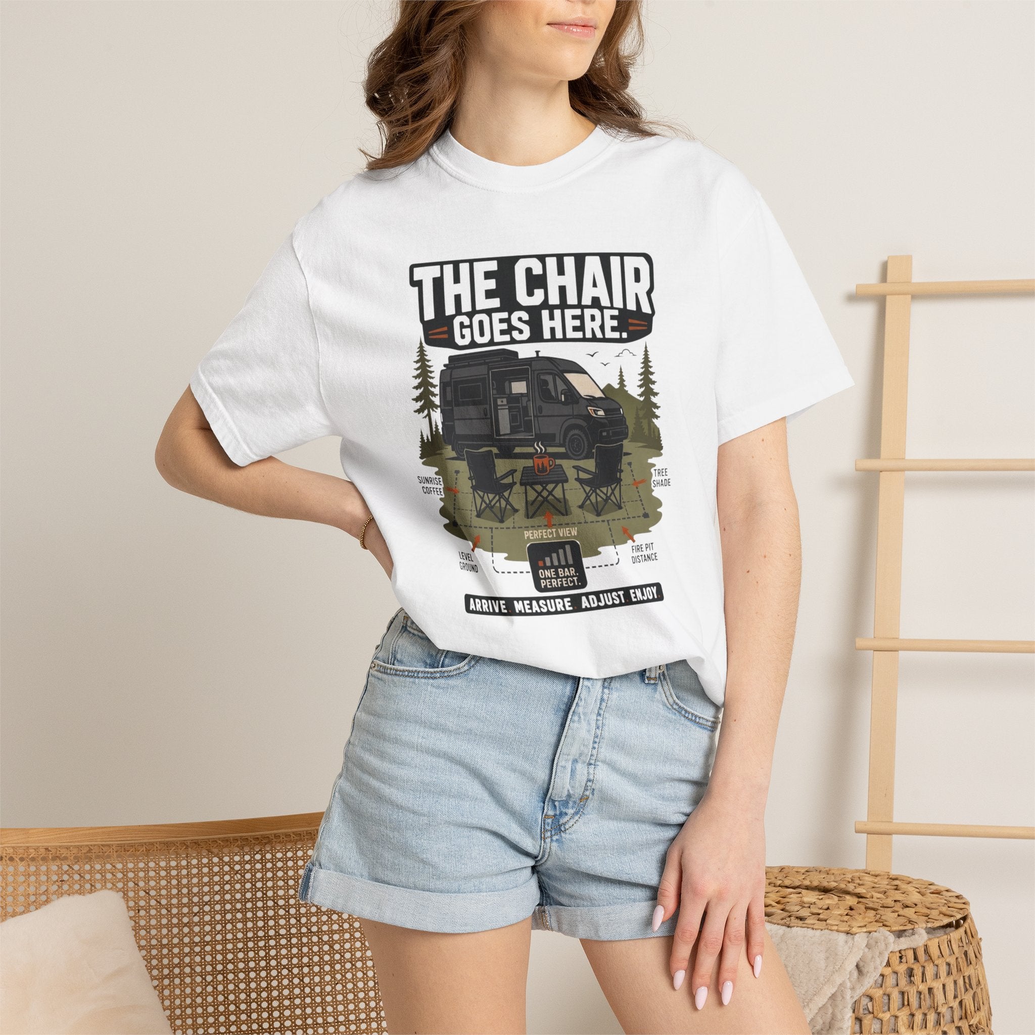 The Chair Goes Here - T-Shirt