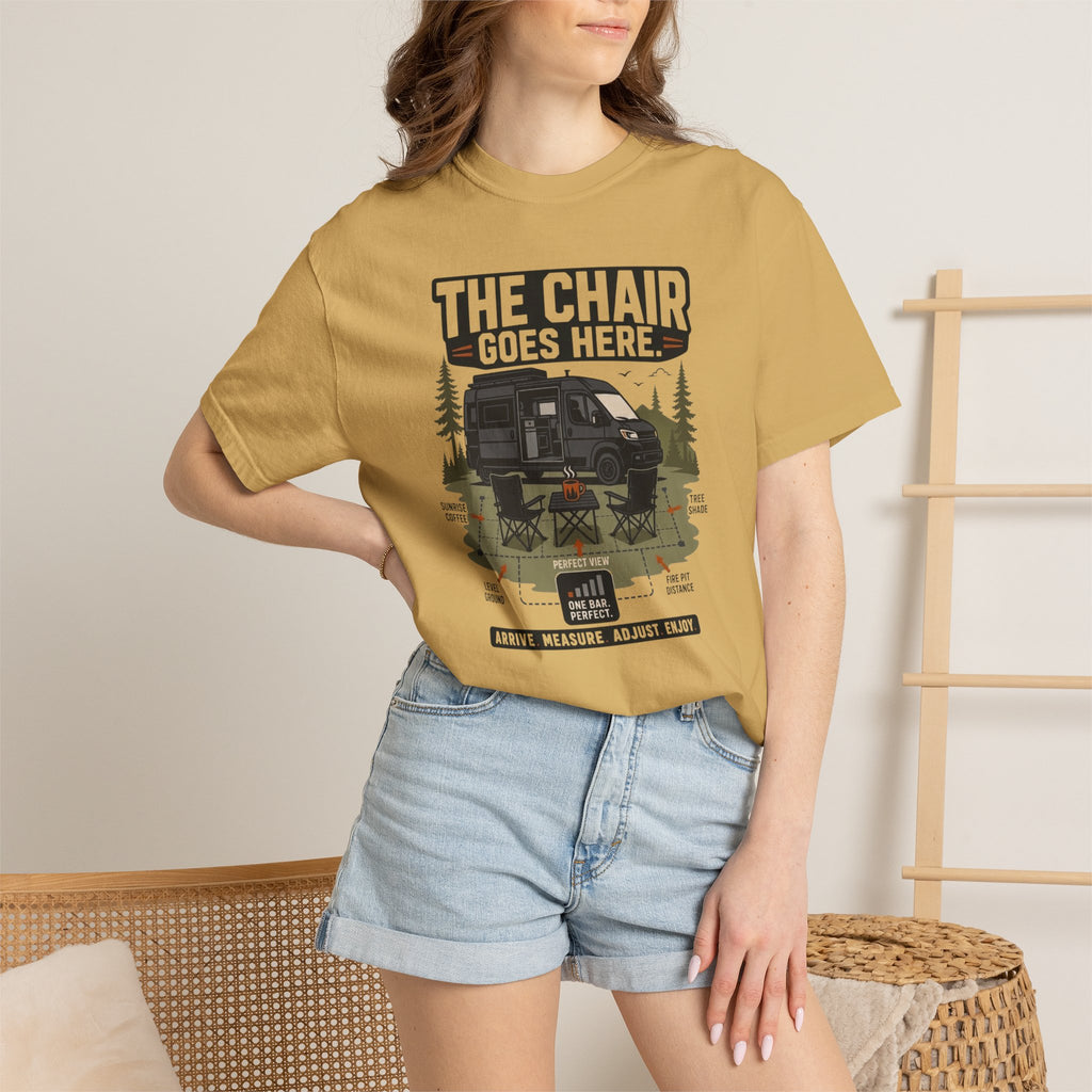 The Chair Goes Here - T-Shirt