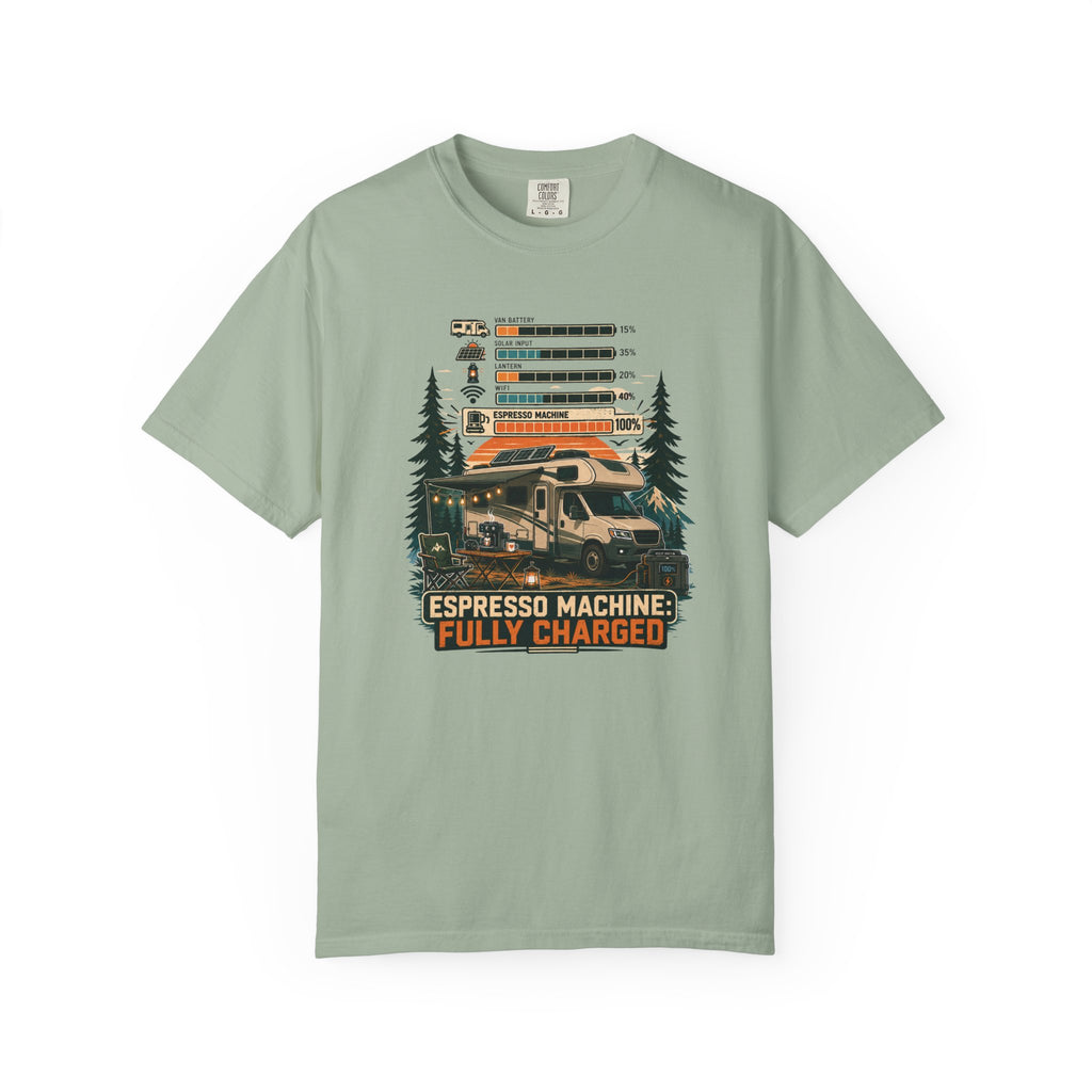 Espresso Machine Fully Charged - T-Shirt