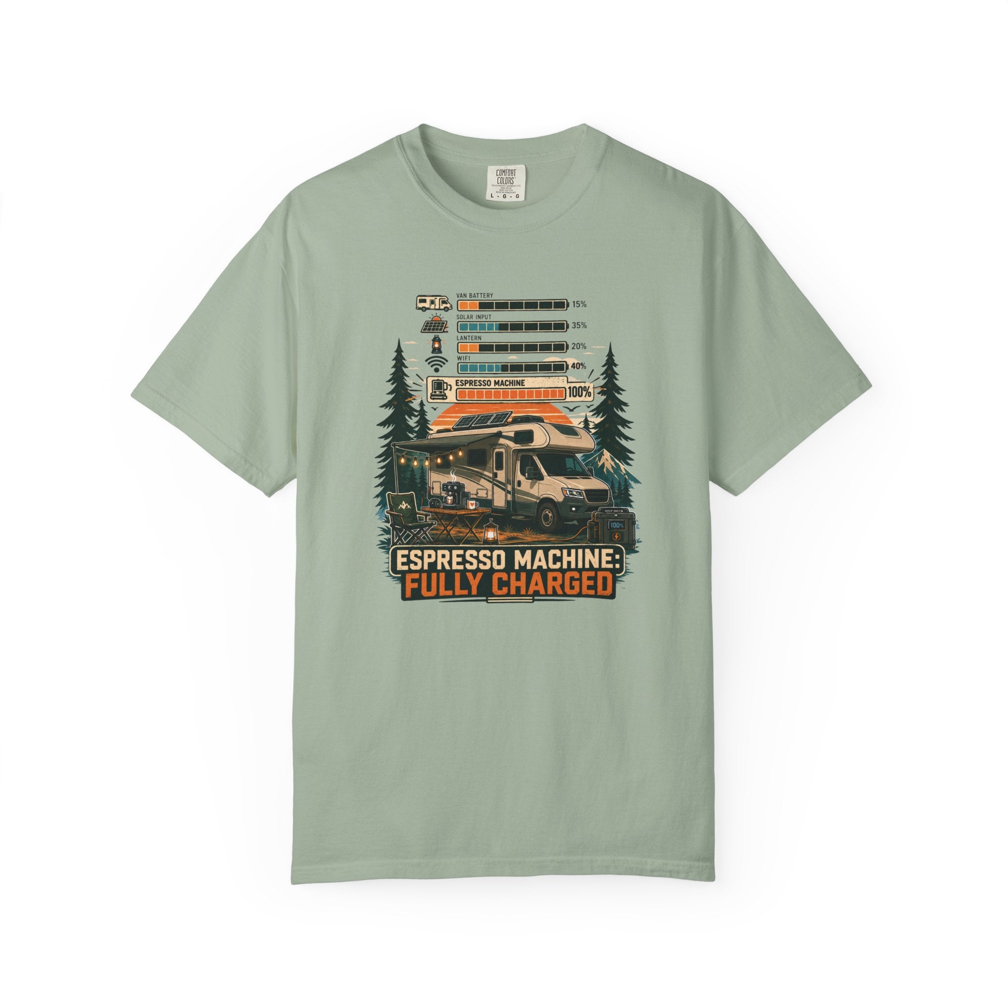 Espresso Machine Fully Charged - T-Shirt
