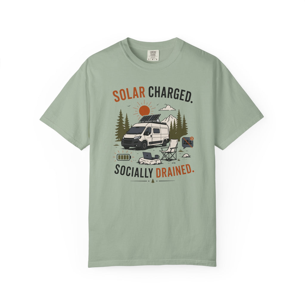 Solar Charged Socially Drained - T-Shirt