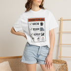 Today S Plan Brew Roam Repeat - T-Shirt