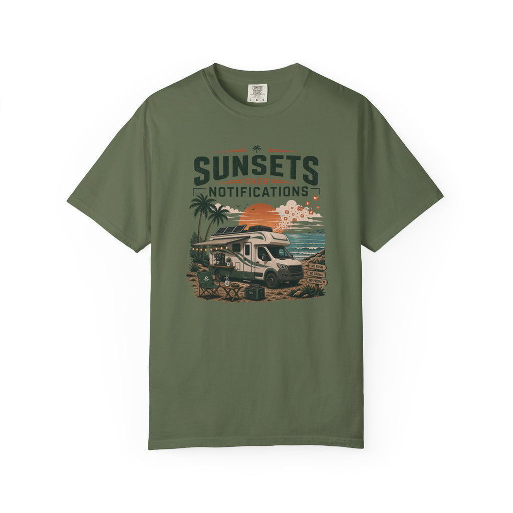Sunsets Over Notifications - T-Shirt