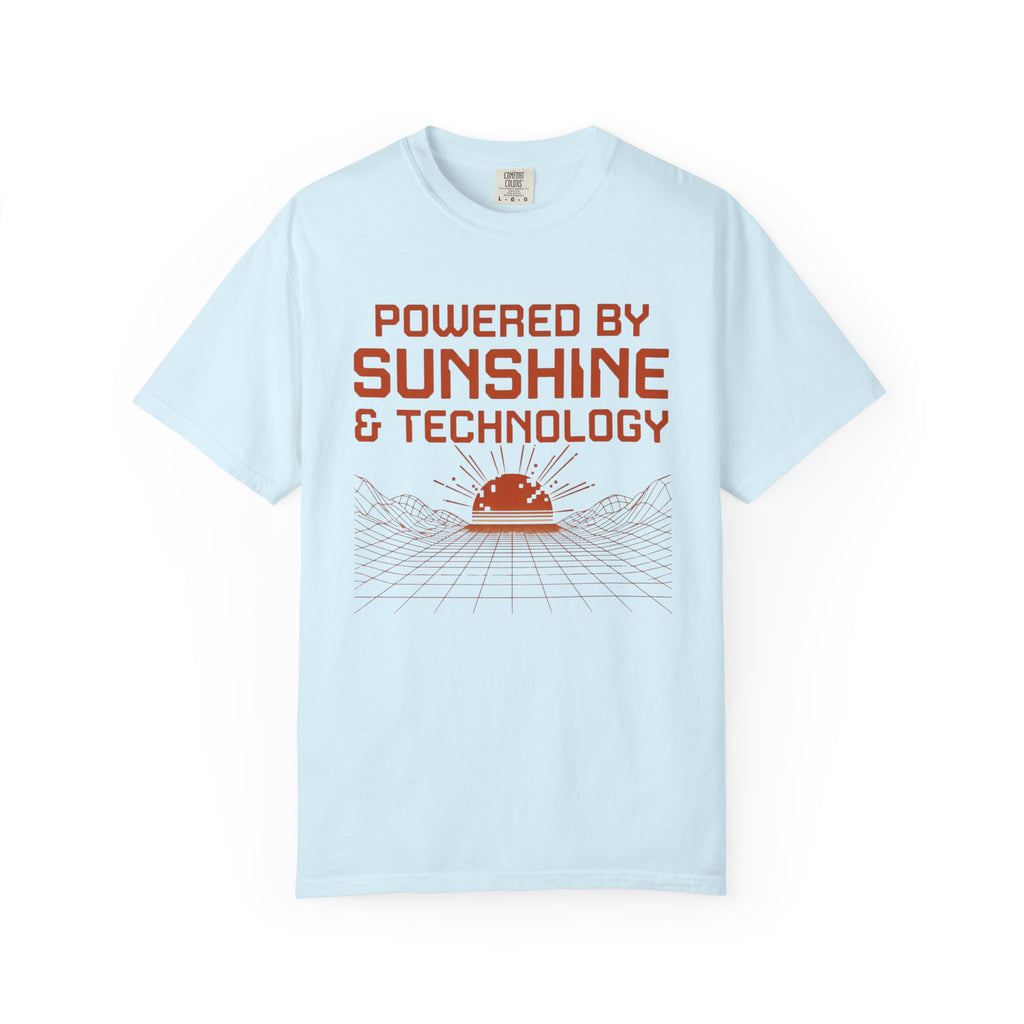 Powered By Sunshine And Technology - T-Shirt