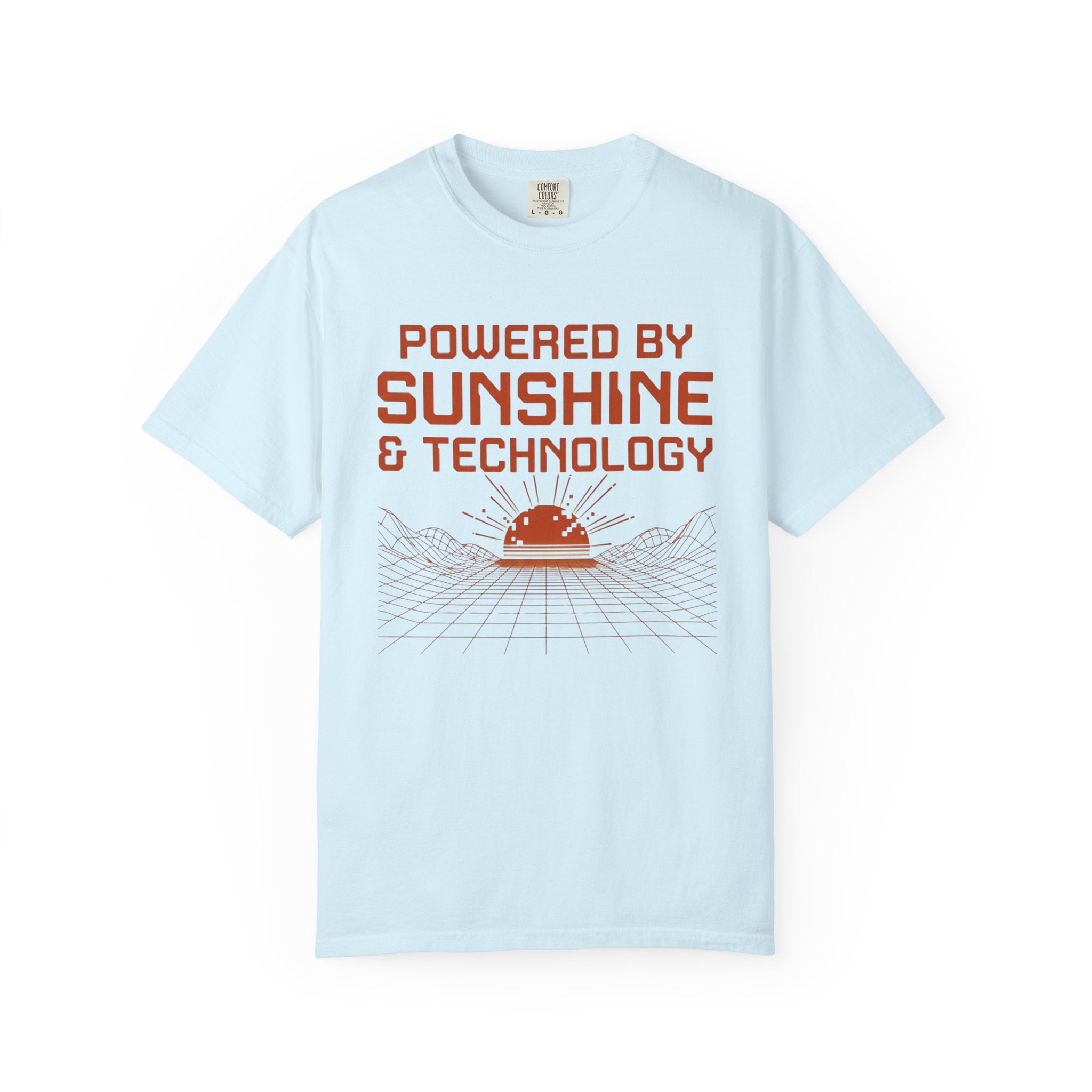 Powered By Sunshine And Technology - T-Shirt