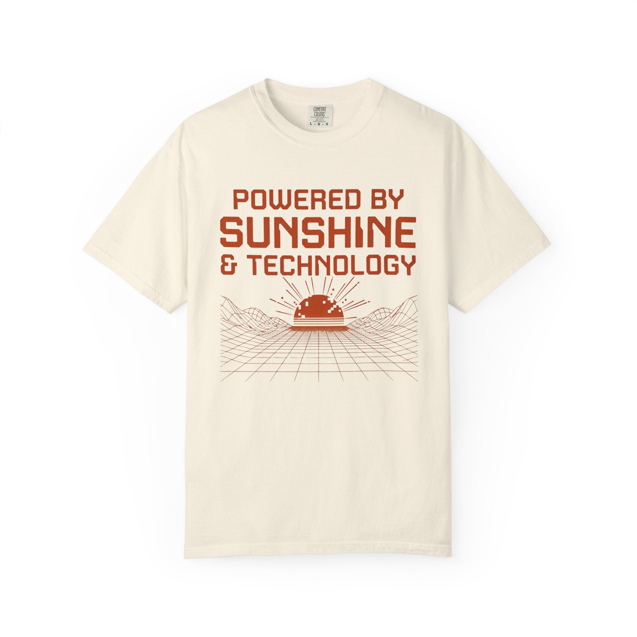 Powered By Sunshine And Technology - T-Shirt