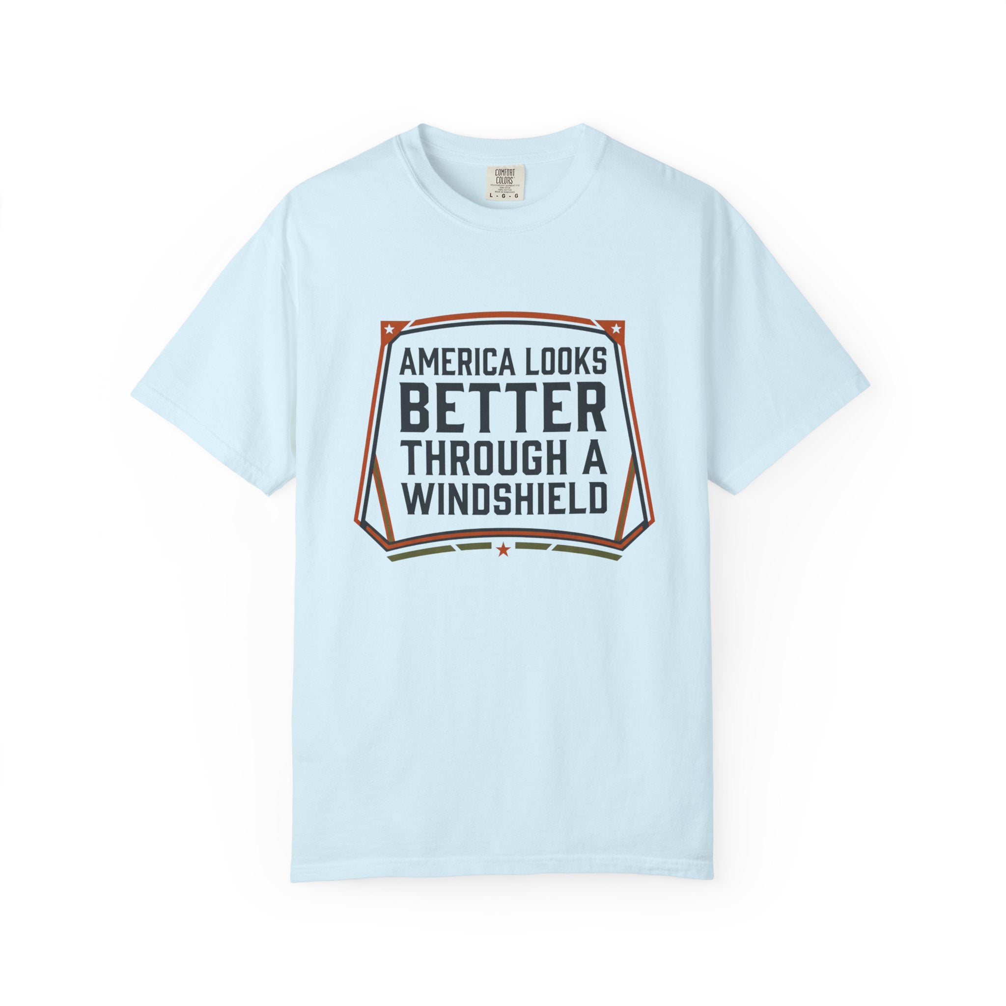 America Looks Better Through A Windshield - T-Shirt