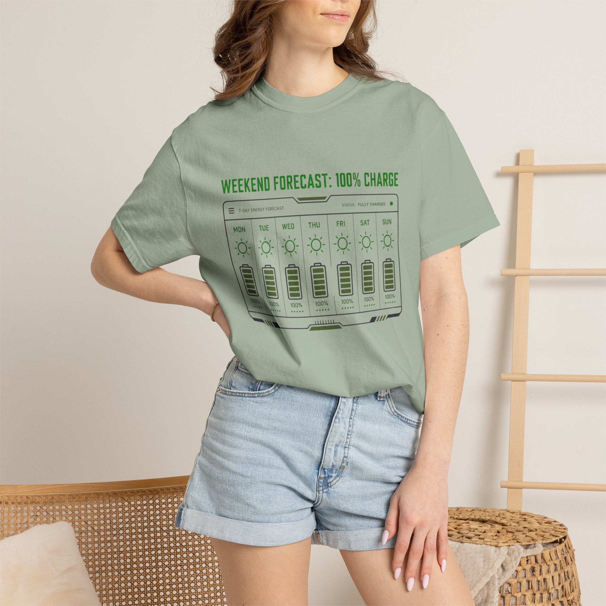 Weekend Forecast 100 Percent Charge - T-Shirt