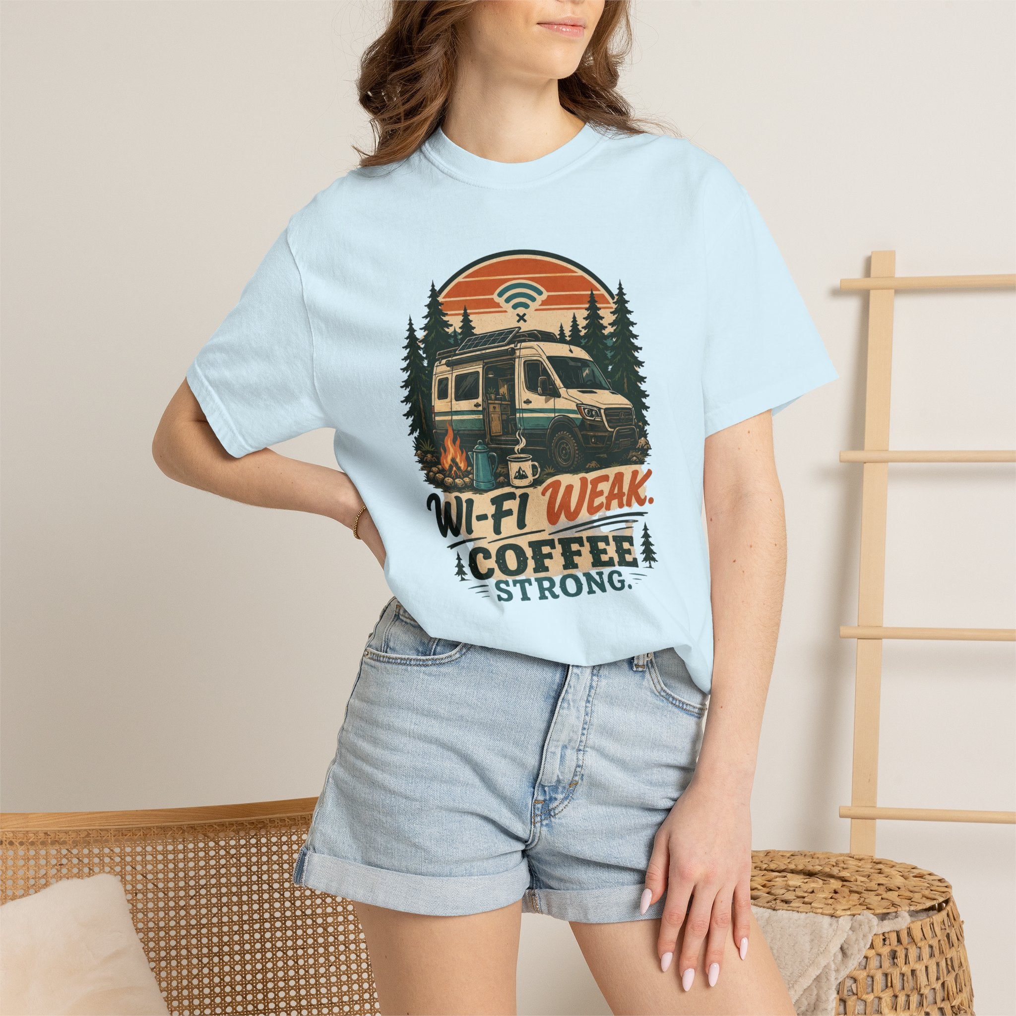 Wifi Weak Coffee Strong - T-Shirt