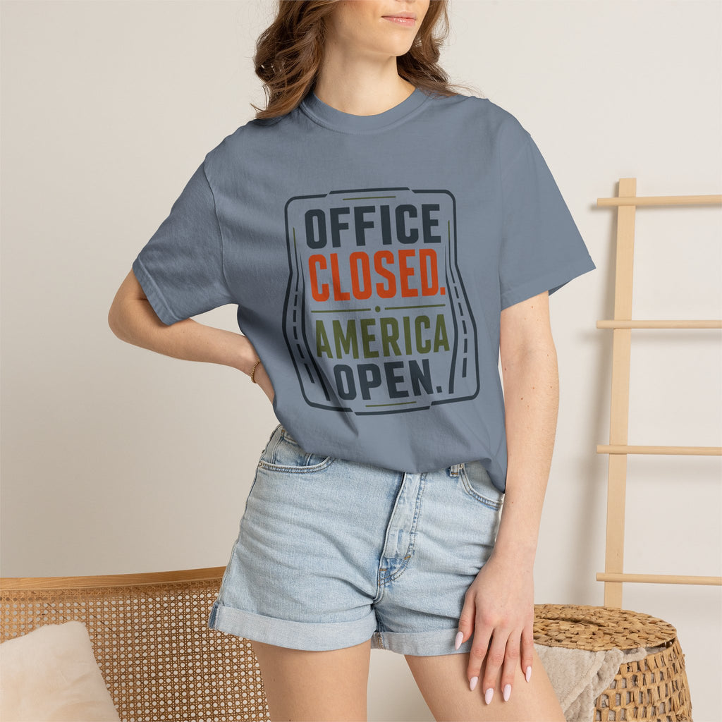 Office Closed America Open - T-Shirt