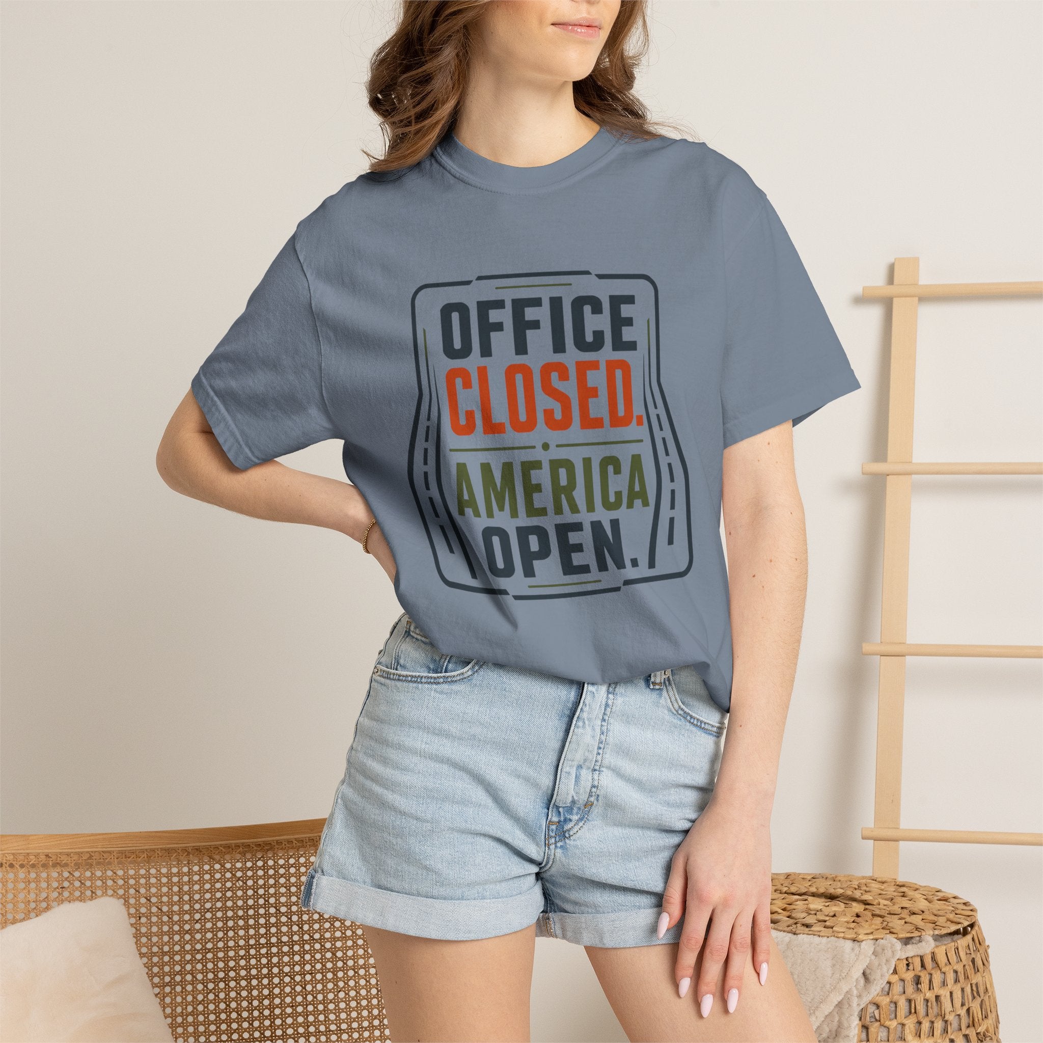 Office Closed America Open - T-Shirt