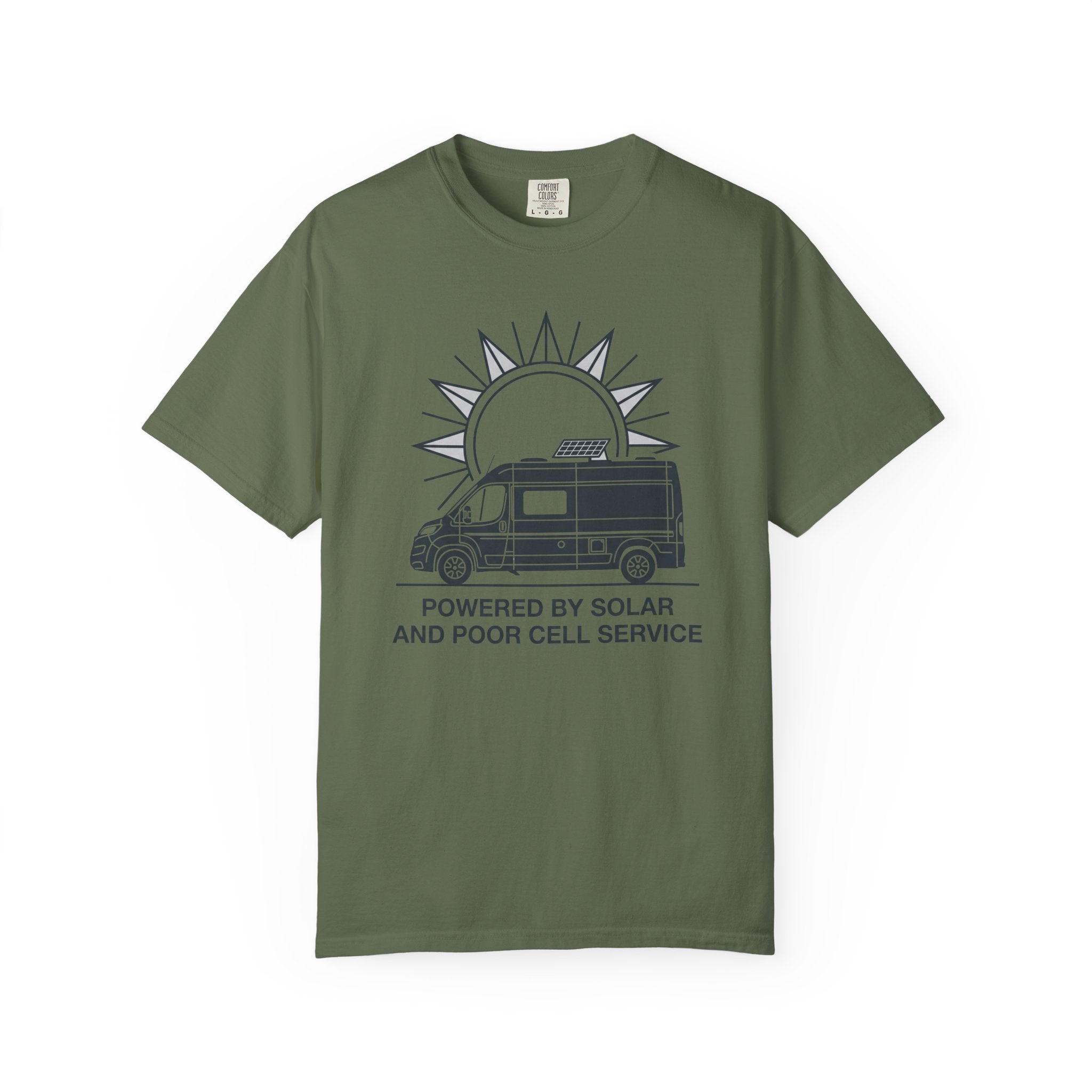 Powered By Solar And Poor Cell Service - T-Shirt