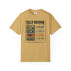 Daily Routine Park Check Charge Roam - T-Shirt