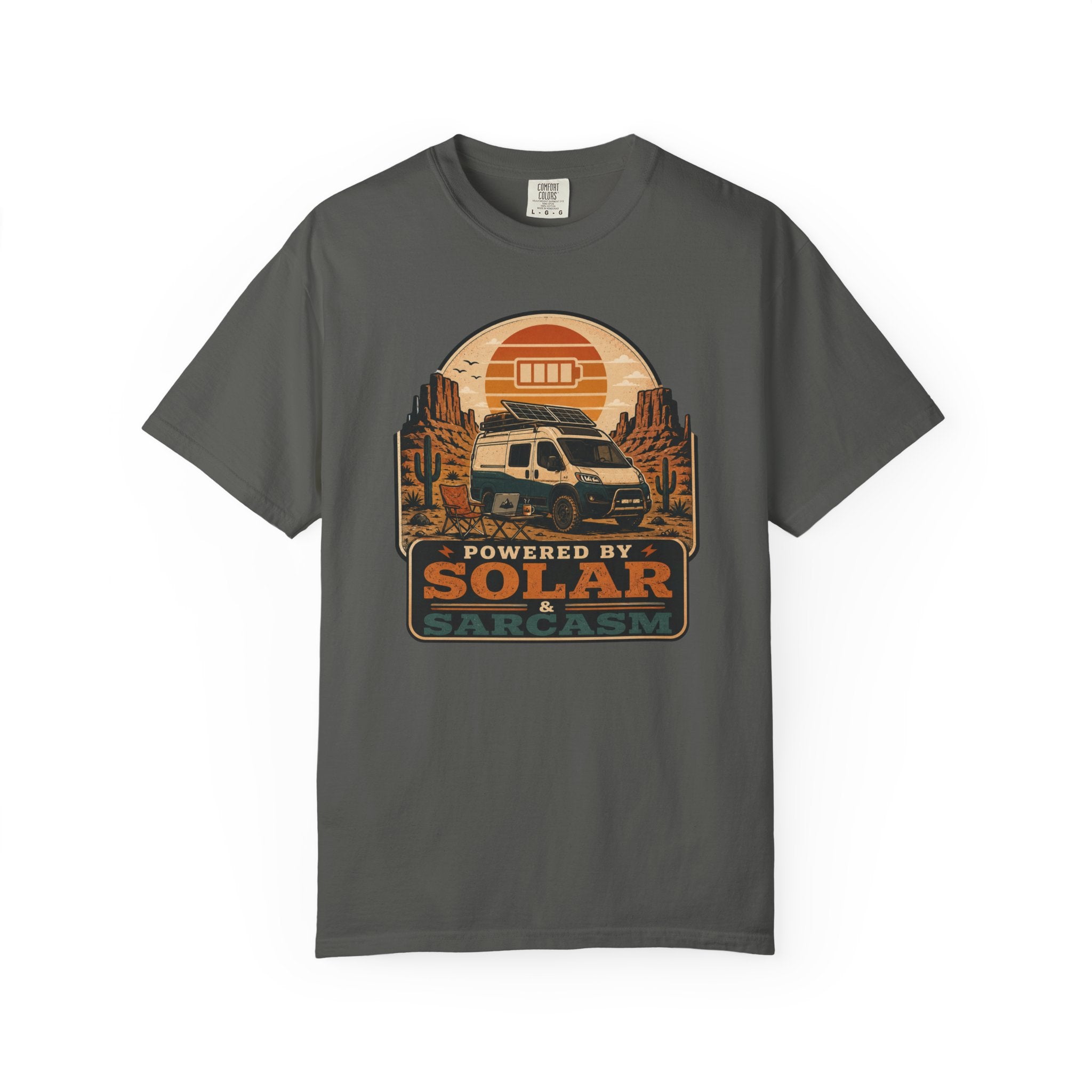 Powered By Solar and Sarcasm - T-Shirt
