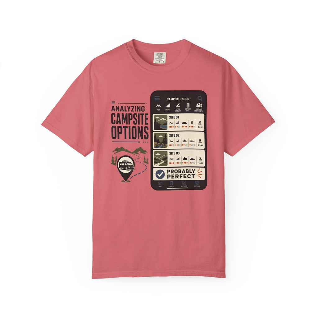 Analyzing Campsite Options - T-Shirt