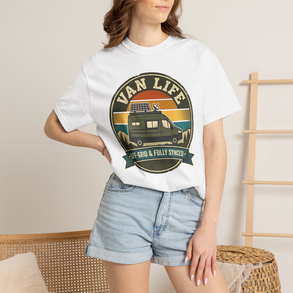 Van Life Offgrid And Fully Synced - T-Shirt