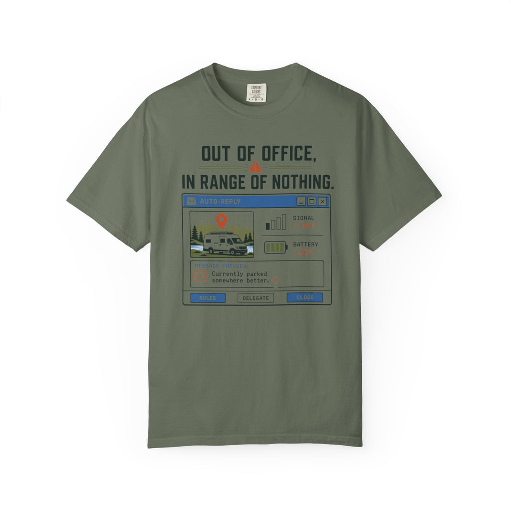 Out Of Office In Range Of Nothing - T-Shirt