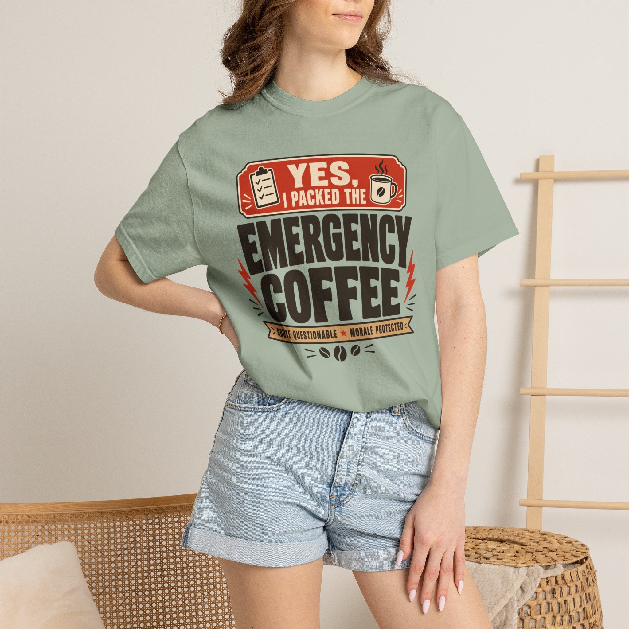 Yes I Packed The Emergency Coffee - T-Shirt