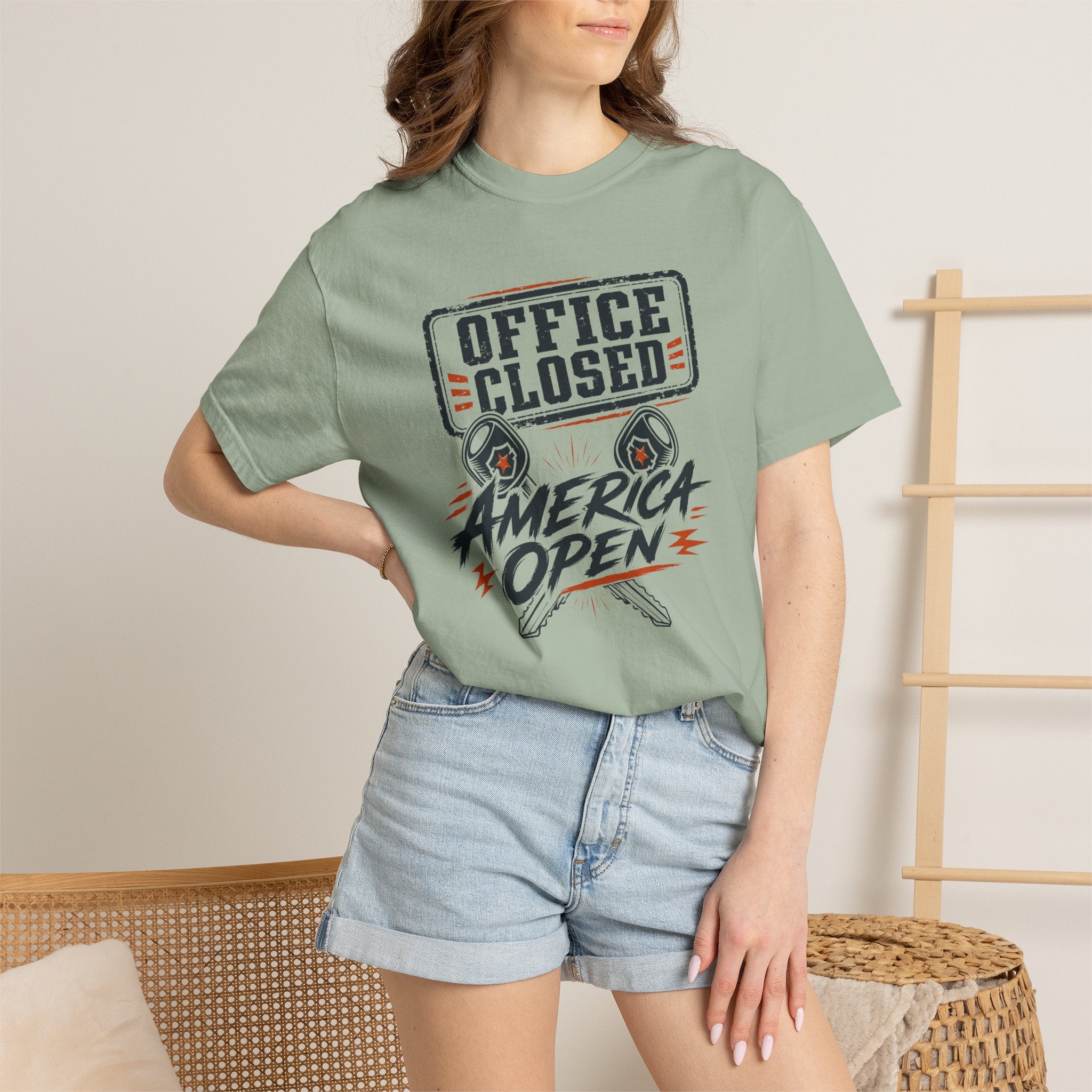 Office Closed America Open - T-Shirt