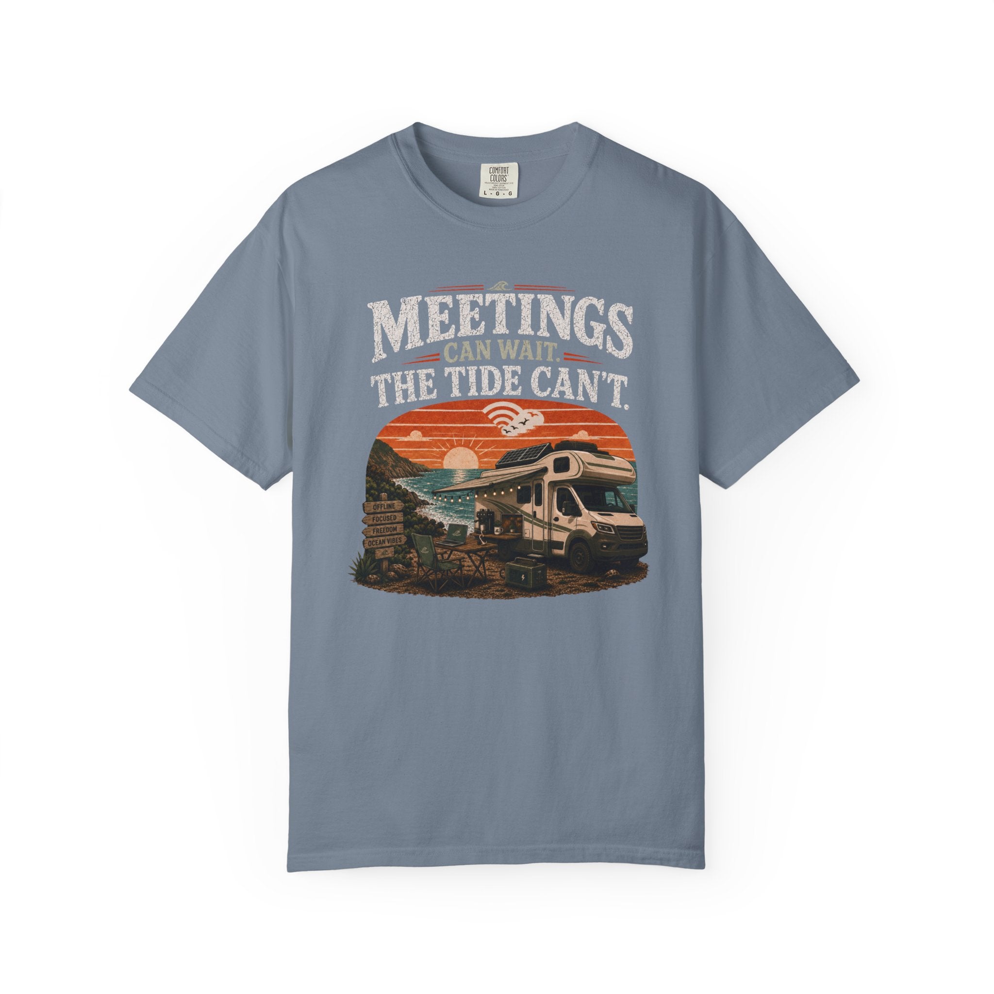 Meetings Can Wait The Tide Can't - T-Shirt
