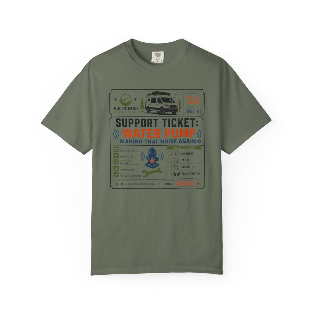 Support Ticket Water Pump Making That Noise Again - T-Shirt