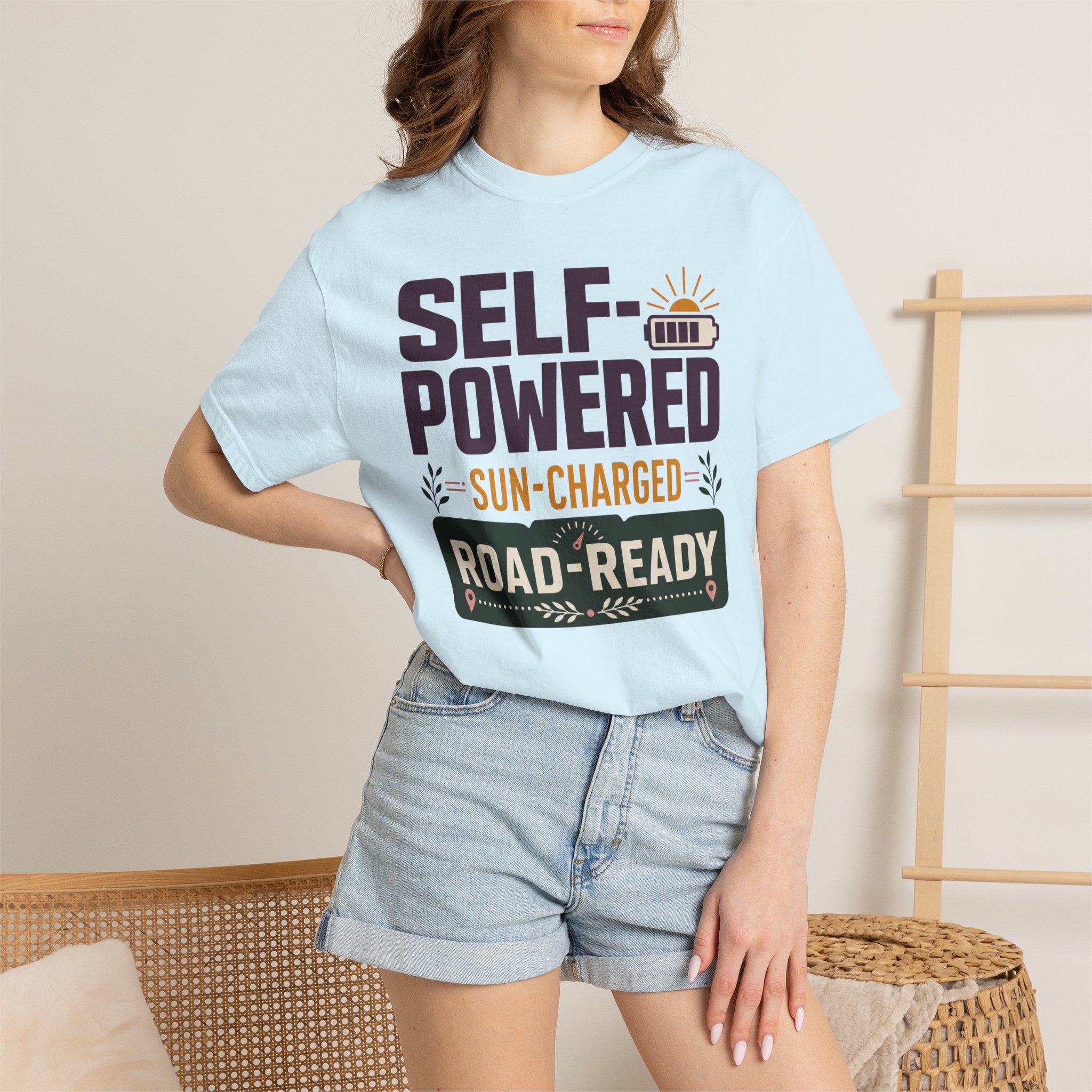 Self Powered Sun Charged Road Ready - T-Shirt