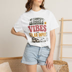 My Campsite Choice Was Based On Vibes And Solar Input - T-Shirt