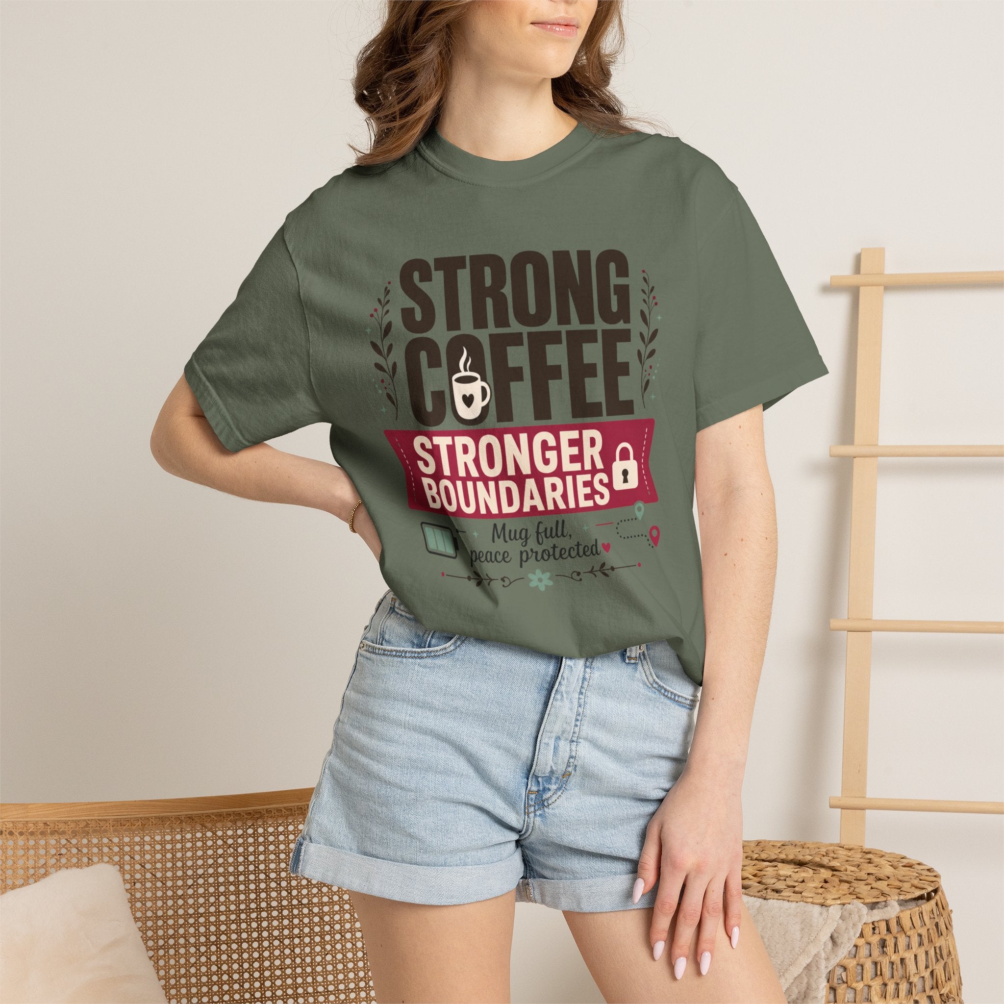 Strong Coffee Stronger Boundaries - T-Shirt