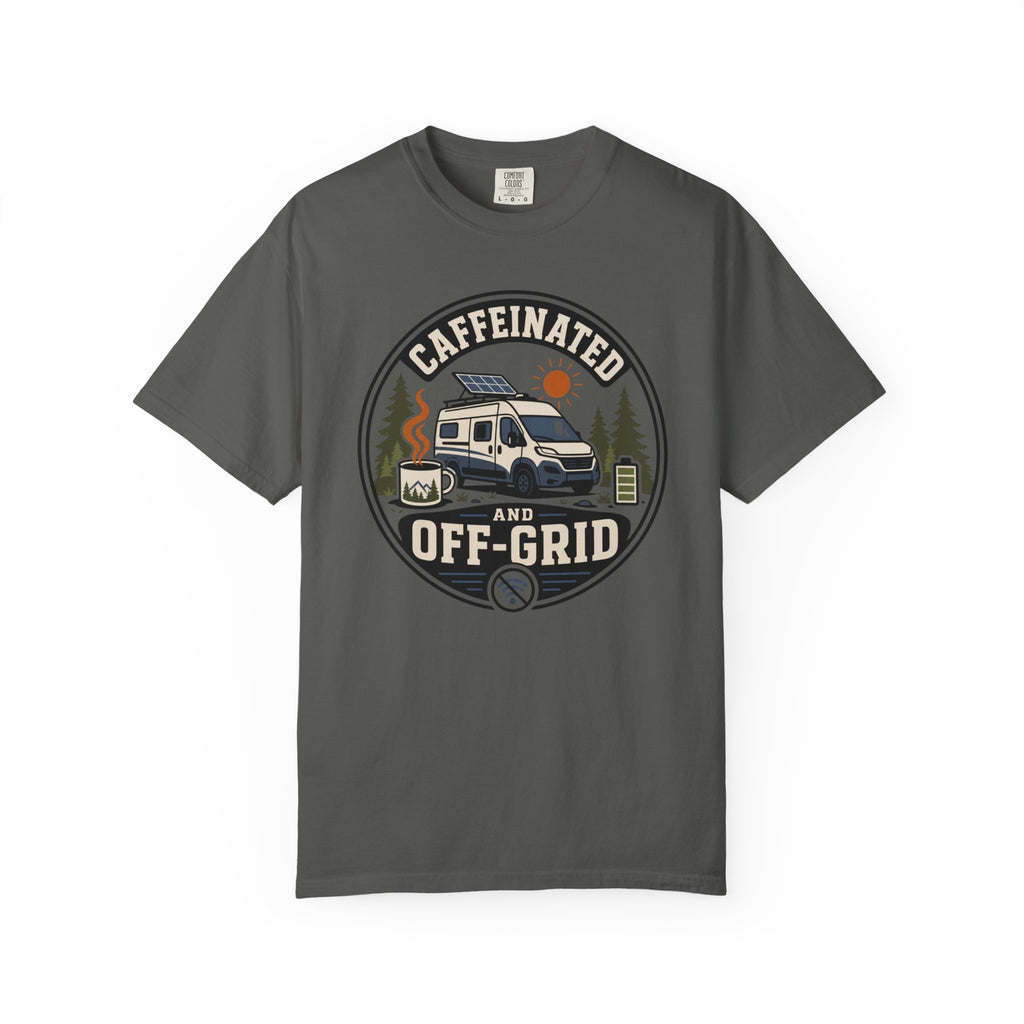 Caffeinated And Off Grid - T-Shirt