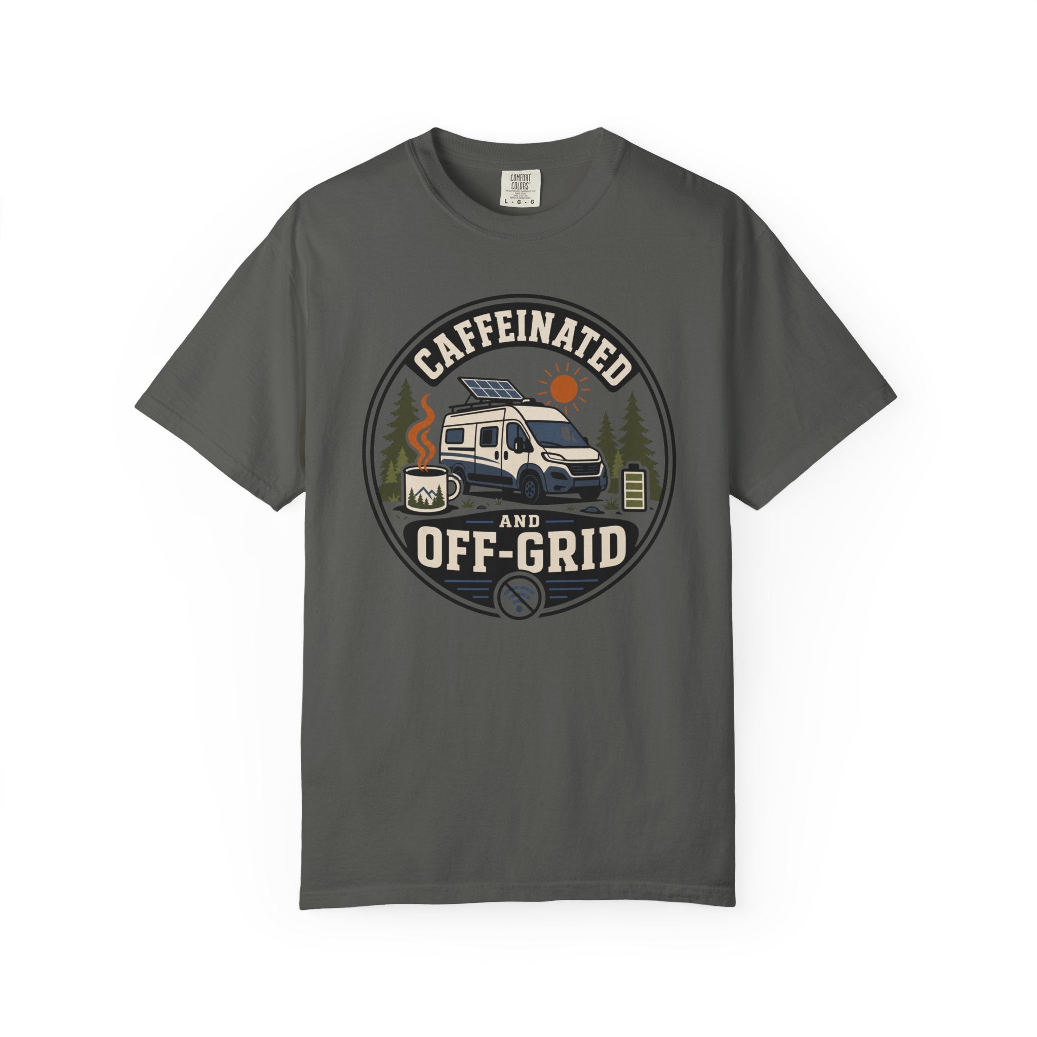 Caffeinated And Off Grid - T-Shirt