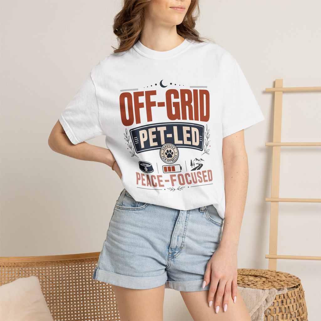 Off Grid Pet Led Peace Focused - T-Shirt