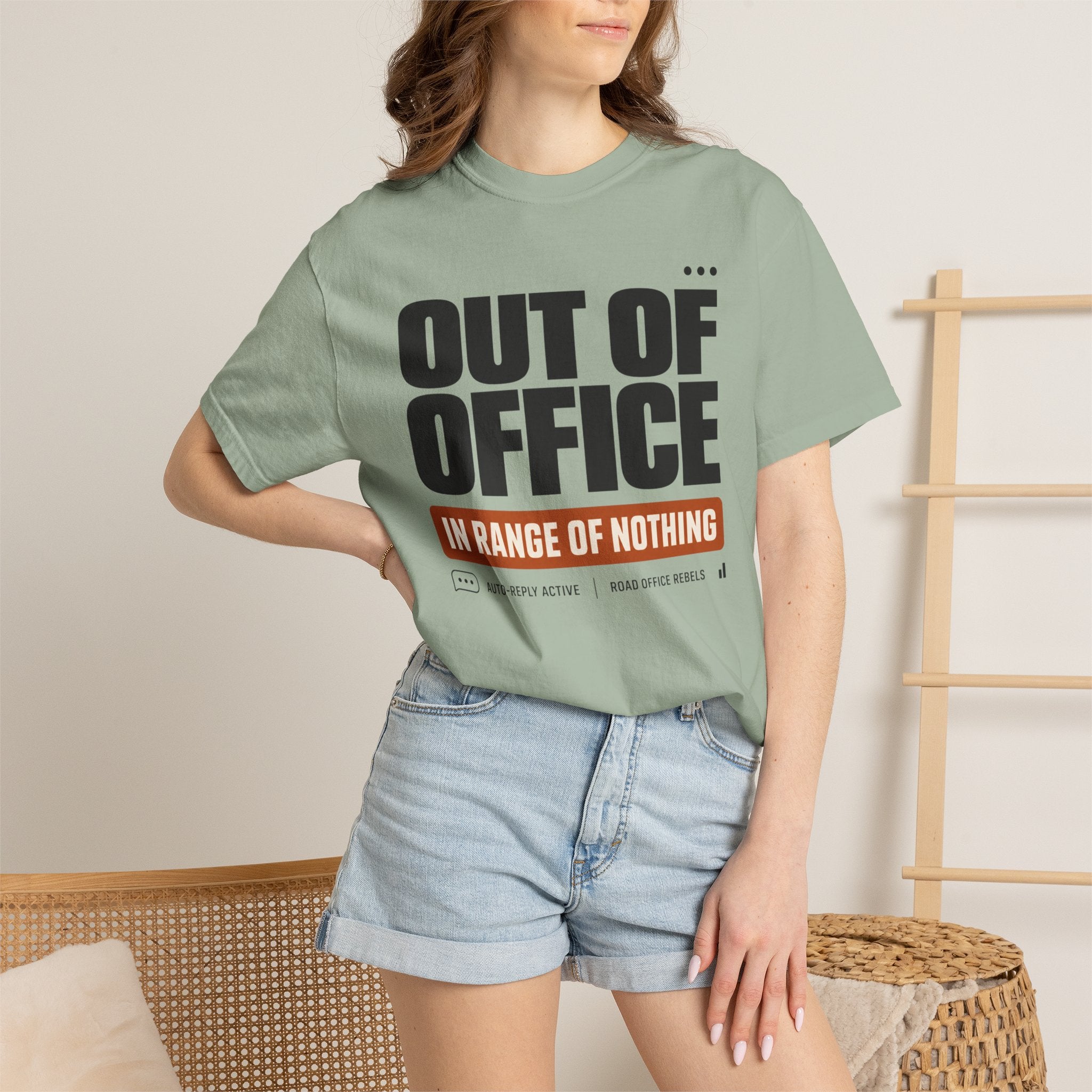 Out Of Office In Range Of Nothing - T-Shirt