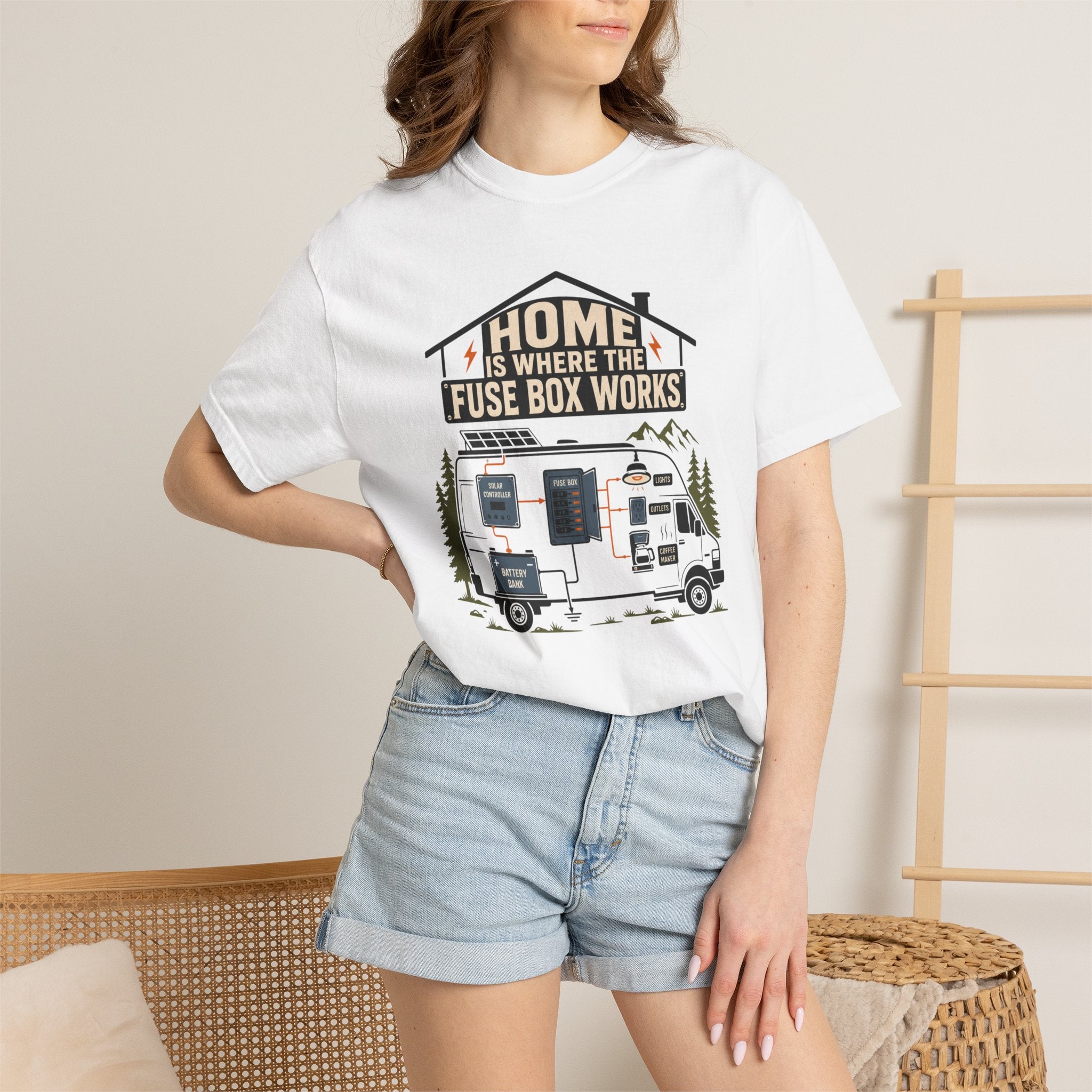 Home Is Where The Fuse Box Works - T-Shirt
